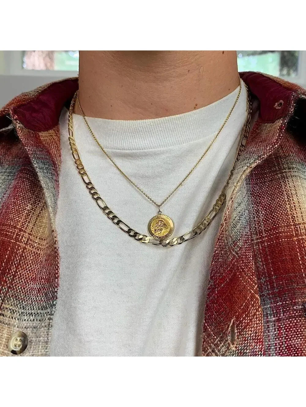 Y2K Vintage Gold Stainless Steel Chain Unisex